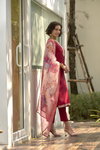 Tew Roman With Embroidered Work Kurti With Bottom Dupatta Wholesalers In Delhi